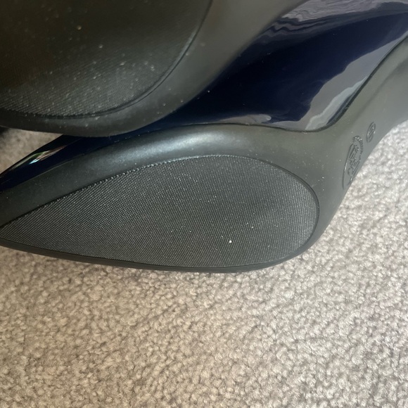 NWOT Navy heeled boots 11 - Picture 7 of 13